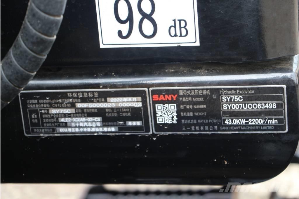 Sany sy75 Escavatori cingolati