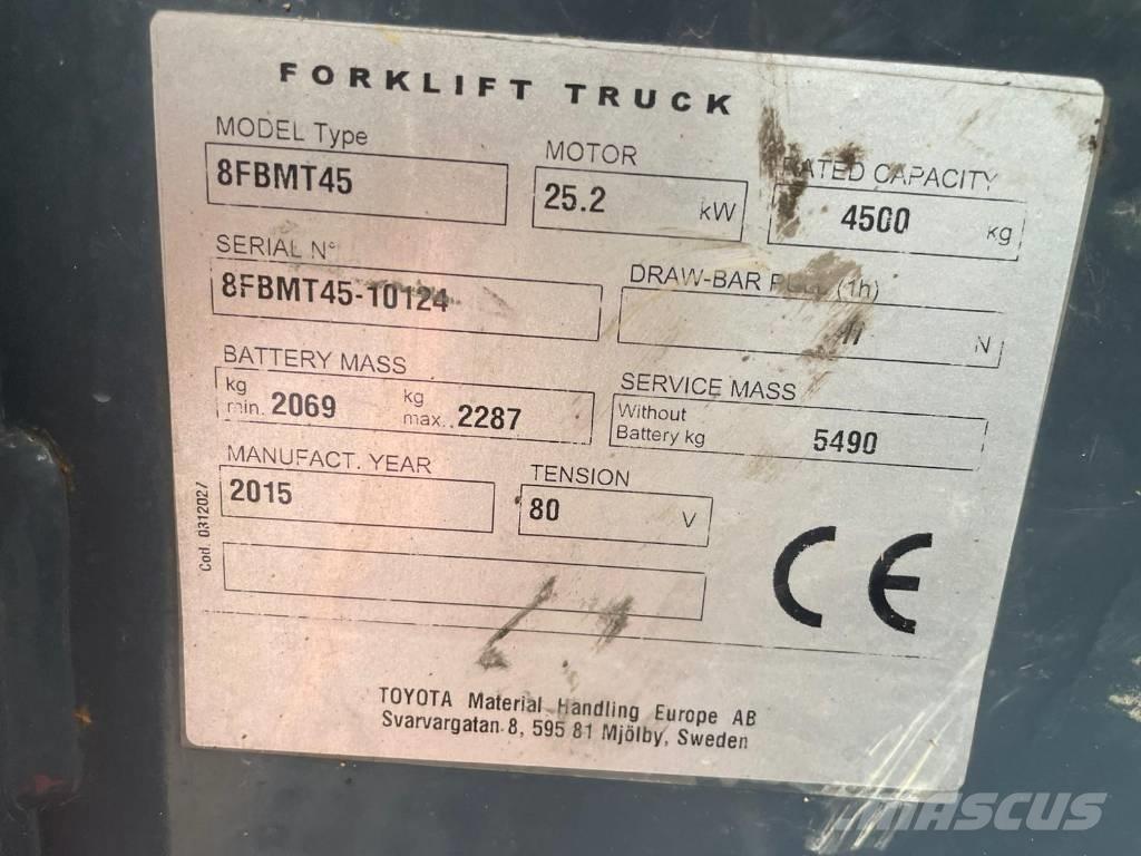 Toyota 8 FBMT 45 Carrelli elevatori elettrici
