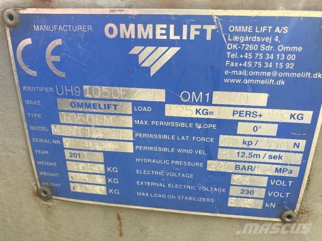 Omme lift Mini 10 Piattaforme aeree su rimorchio