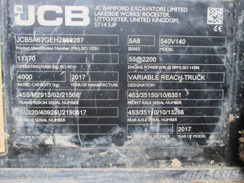 JCB 540-140 Sollevatori telescopici