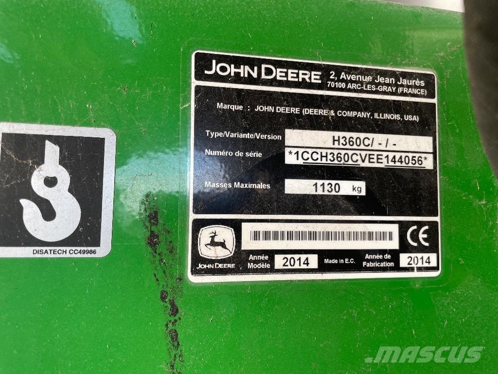 John Deere H 360 Pale frontali e scavatori