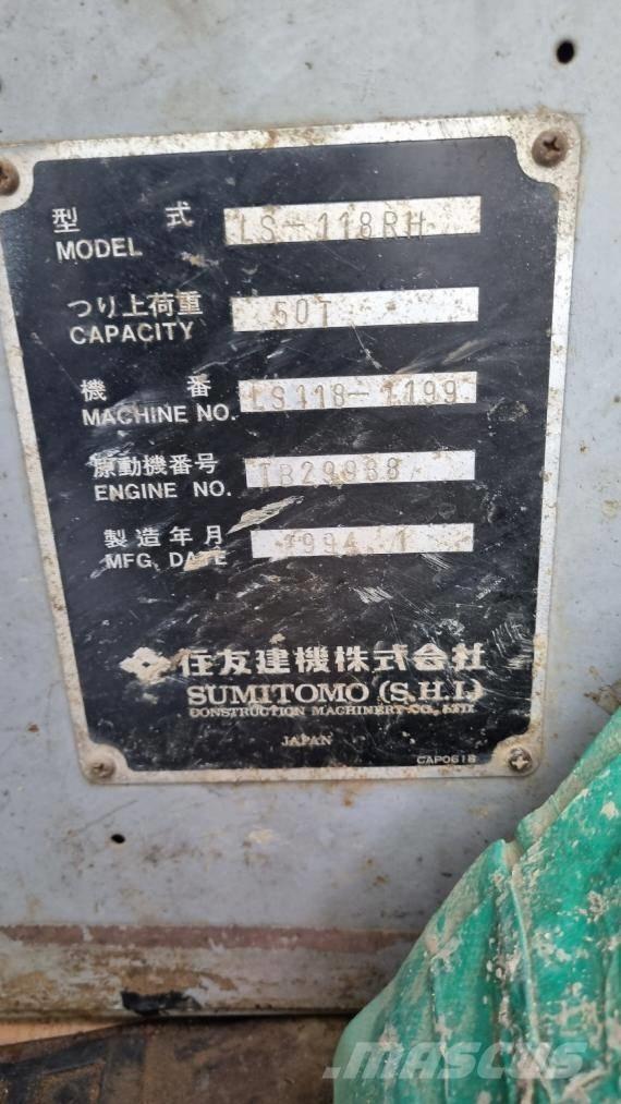 Sumitomo LS118RH5 Gru cingolate