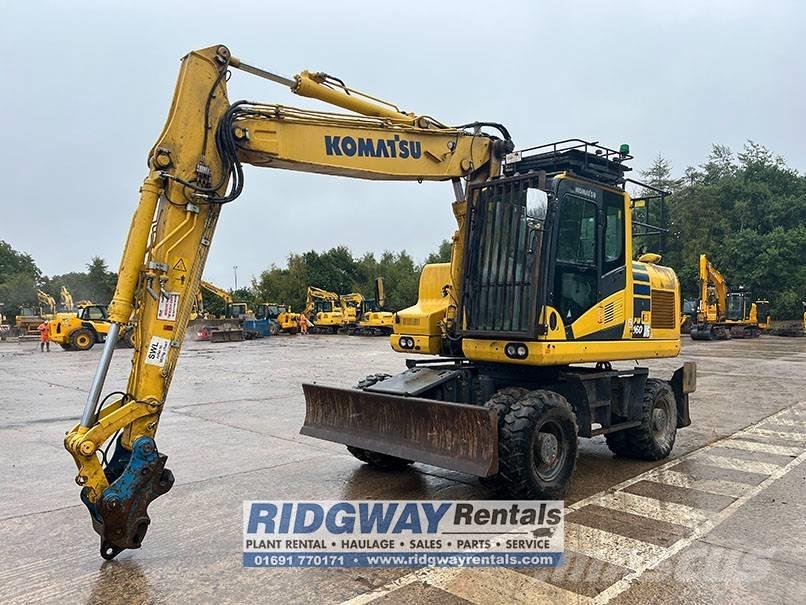 Komatsu PW 160 Escavatori gommati