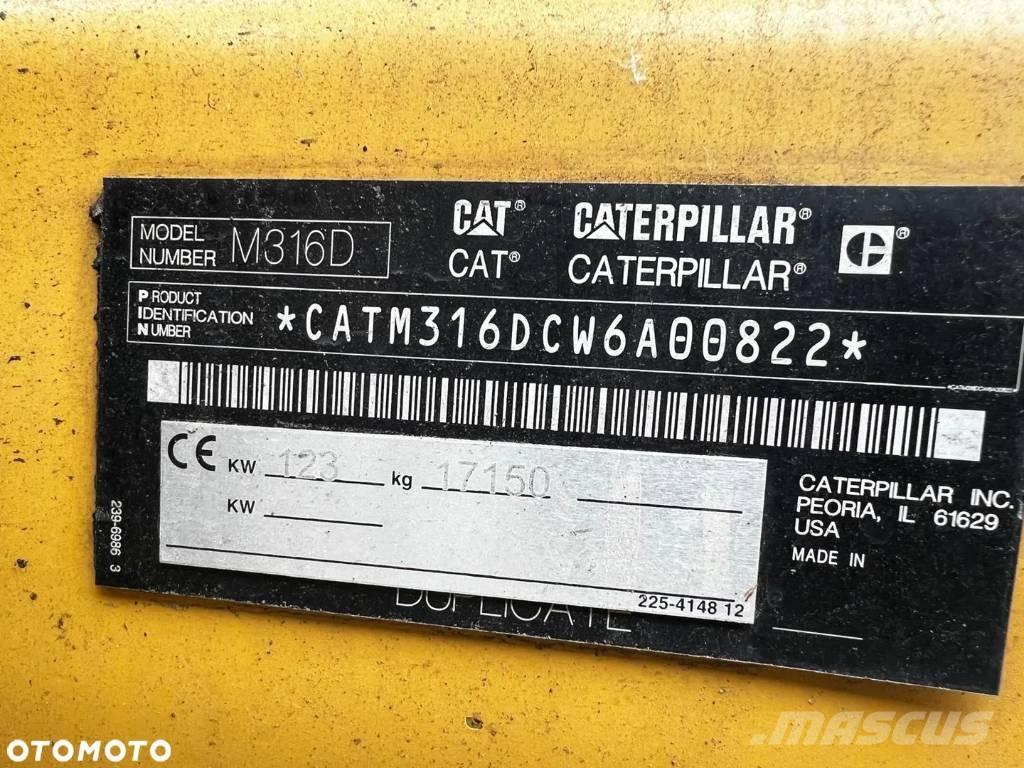 CAT M 316 D Escavatori gommati