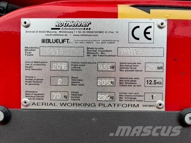 Bluelift SA 18 Altre piattaforme monobraccio