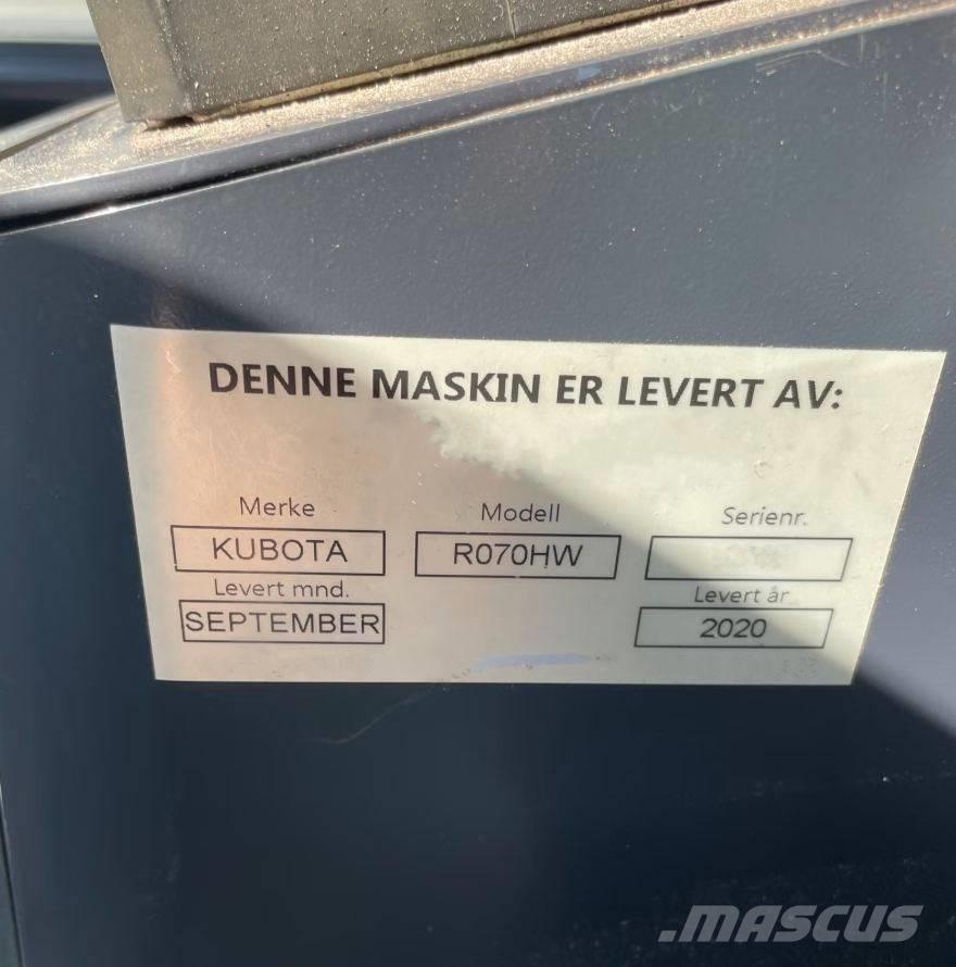 Kubota R 070 HW Pale gommate