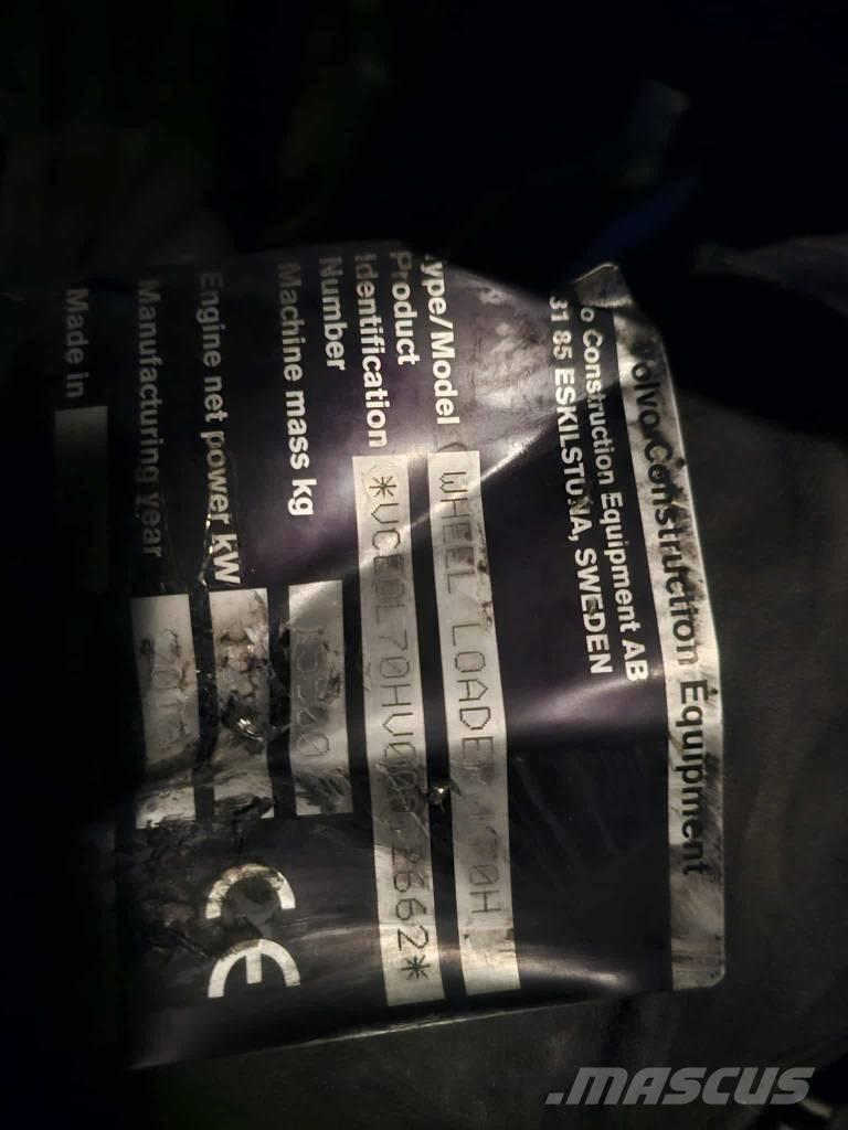 Volvo L 70 H deler Pale gommate