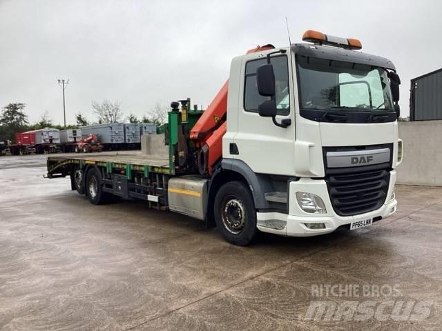 DAF CF 290 Autocarro pianale / argano