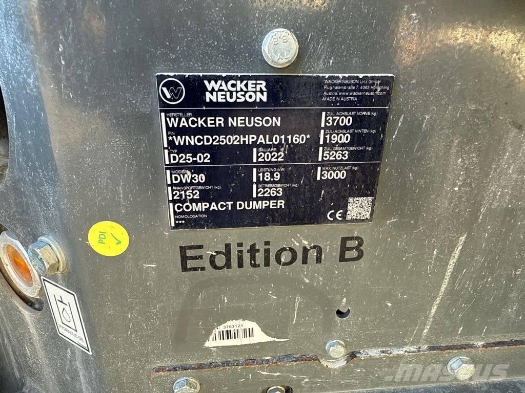 Wacker Neuson DW30 Mini dumper