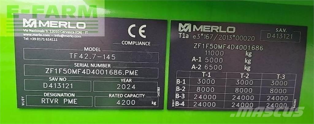 Merlo tf 42.7 - 145 Sollevatori telescopici per agricoltura