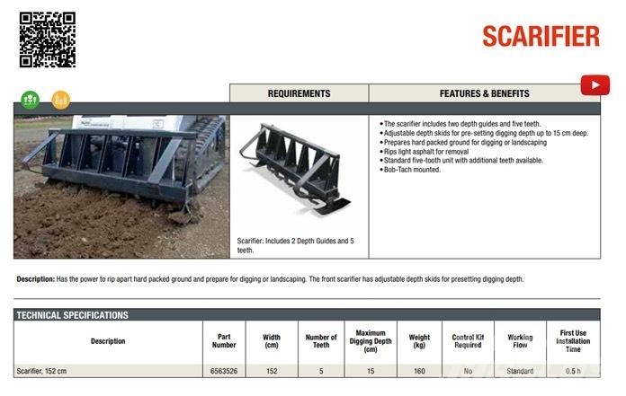 Bobcat Scarifier Manutenzione verde e strade – Altro