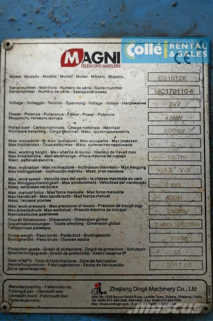 Magni ES 1612 E | 2017 Piattaforme a pantografo