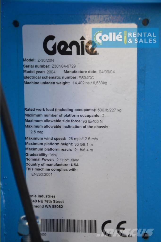 Genie Z-30/20N | 2004 Piattaforme a braccio articolato