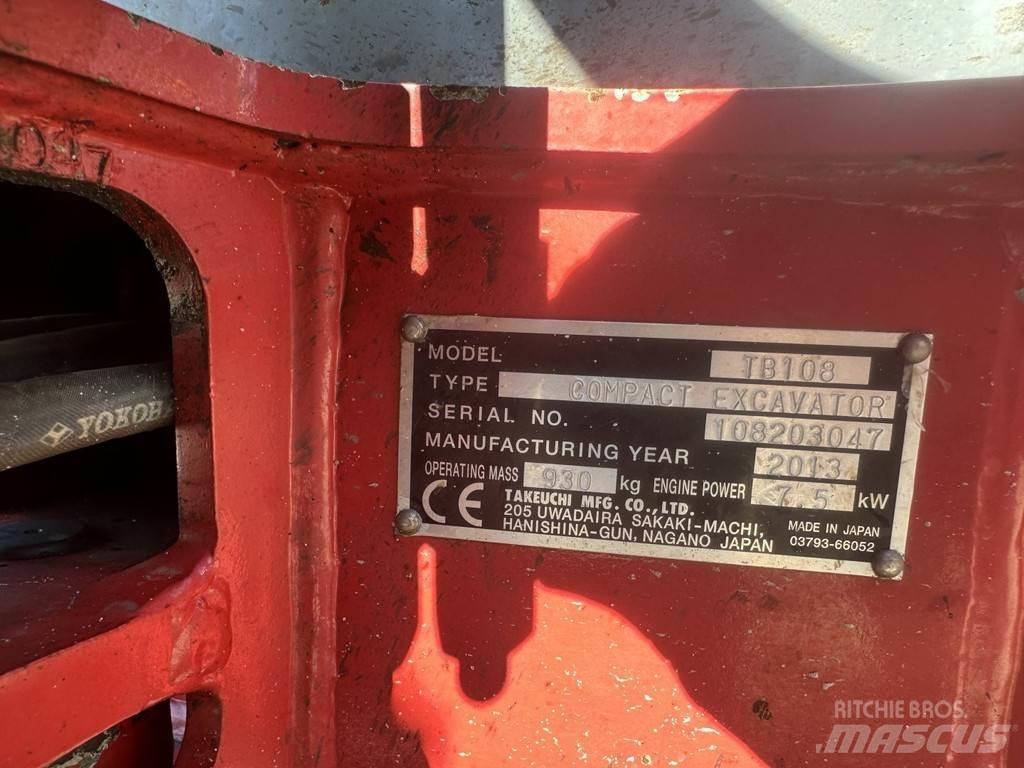 Takeuchi TB108 Miniescavatori