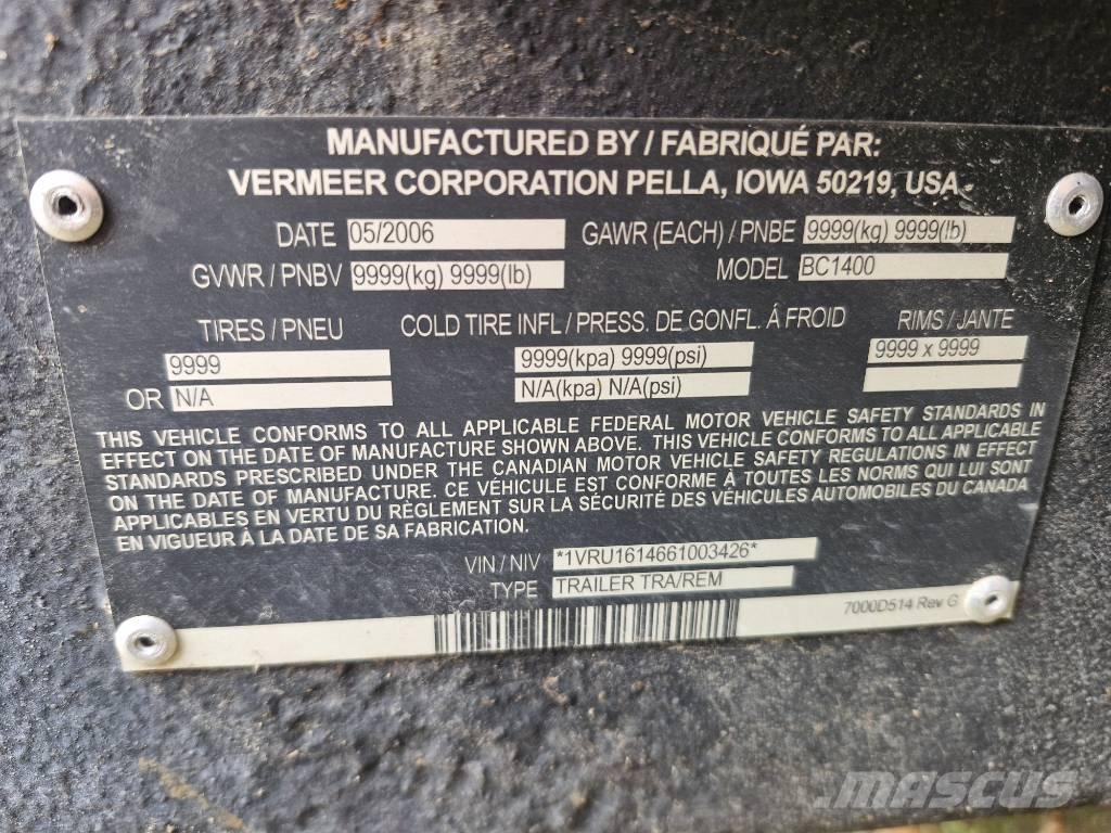 Vermeer BC1400 Cippatrice