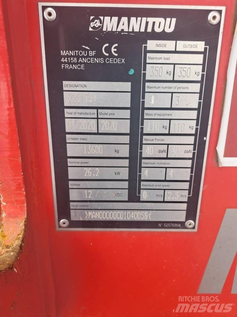 Manitou 220TJ Piattaforme a braccio telescopico