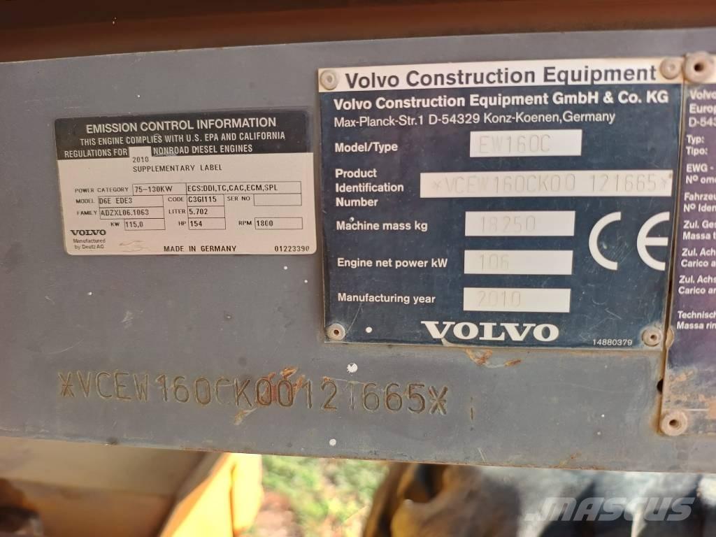 Volvo EW 160 C Escavatori gommati