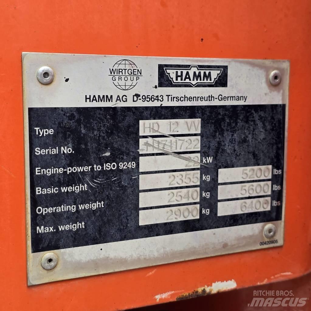 Hamm HD 12 VV Rulli a doppio tamburo
