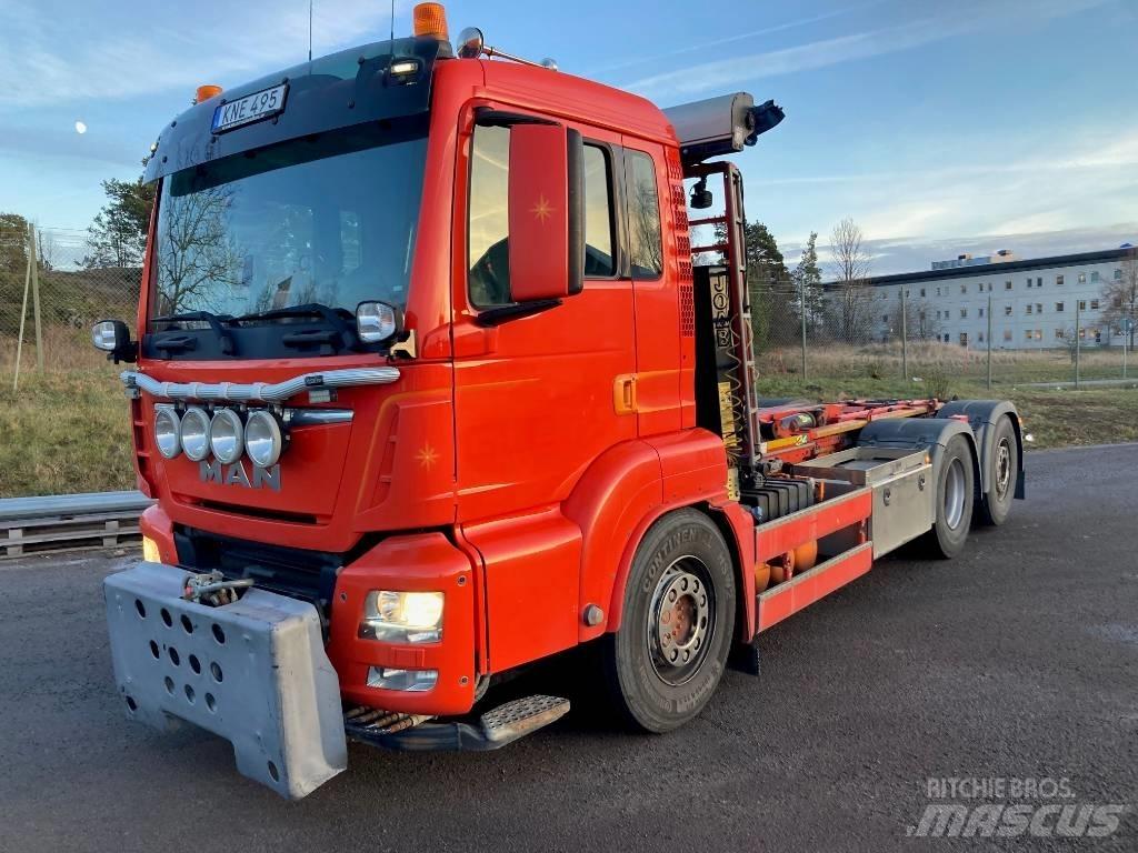 MAN TGS 26.460 LL Camion con gancio di sollevamento