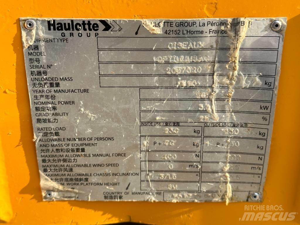 Haulotte OPTIMUM 8 Piattaforme a pantografo