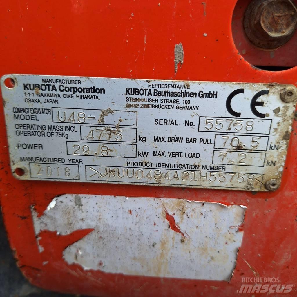 Kubota U 48-4 Miniescavatori