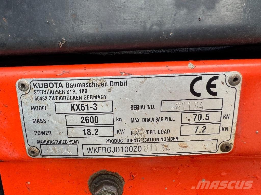 Kubota KX 61-3 Miniescavatori