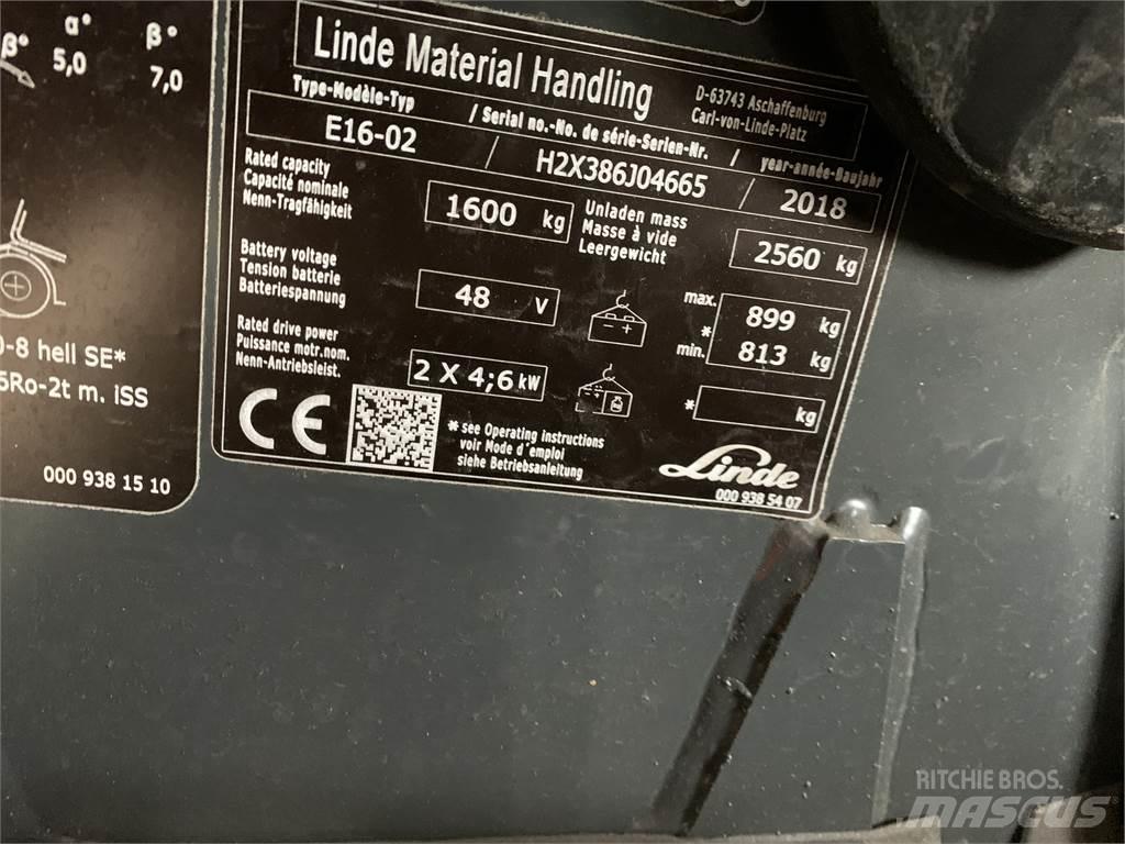 Linde E16 Carrelli elevatori elettrici