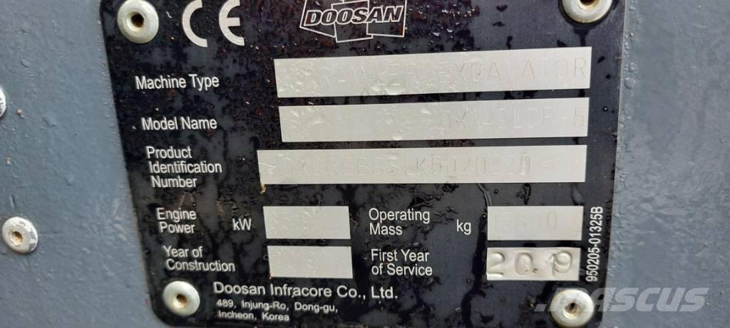 Develon DX140LCR-5 Escavatori cingolati