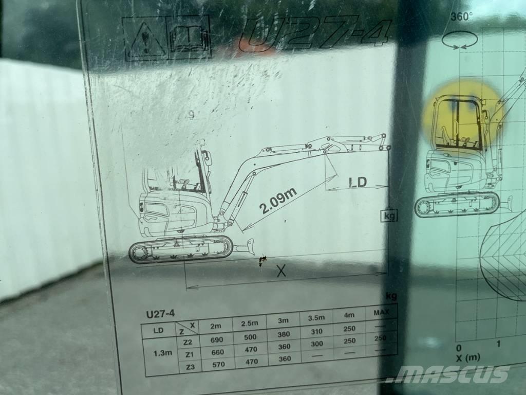 Kubota U27-4 Miniescavatori