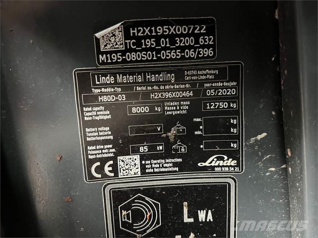 Linde H80D-03 Carrelli elevatori diesel