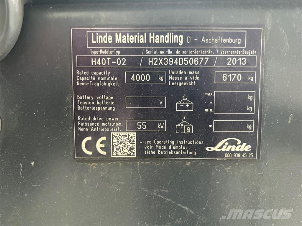 Linde H40T-02 Carrelli elevatori GPL