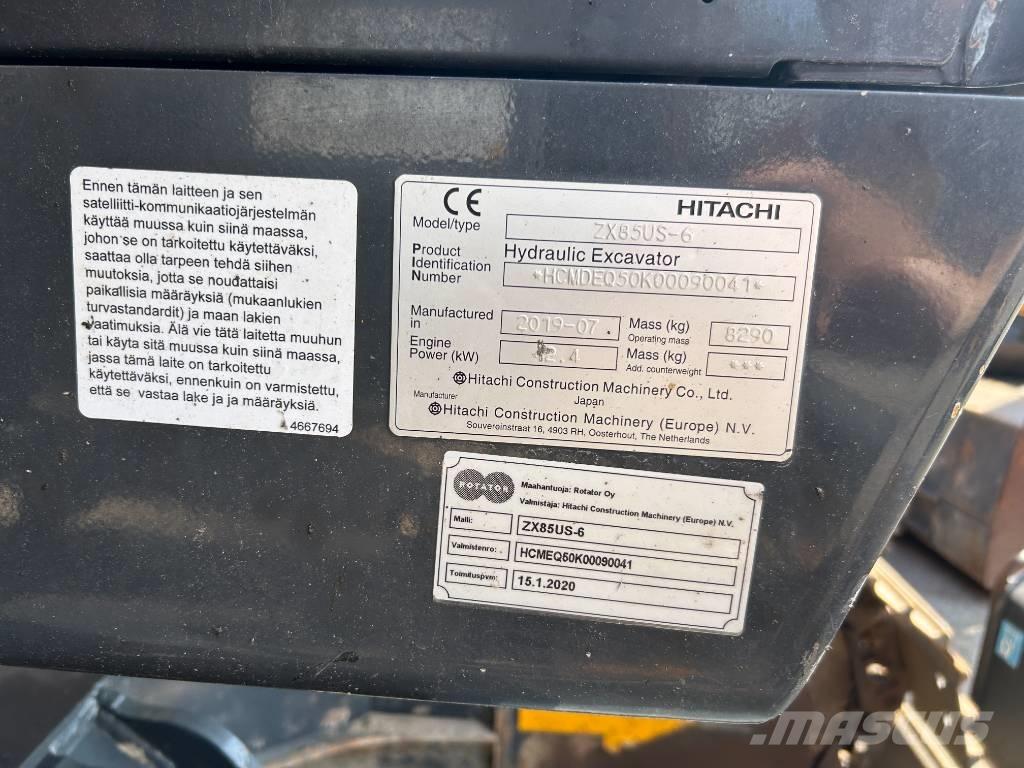 Hitachi ZX85US-6 BL Escavatori medi 7t - 12t