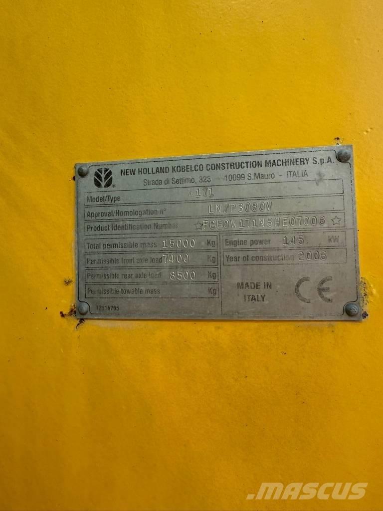 New Holland W 170 TC Pale gommate