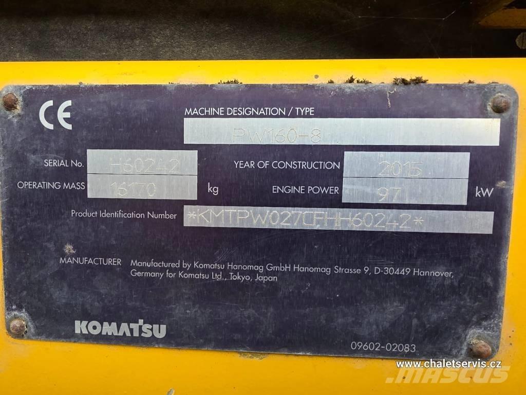 Komatsu PW 160 Escavatori gommati