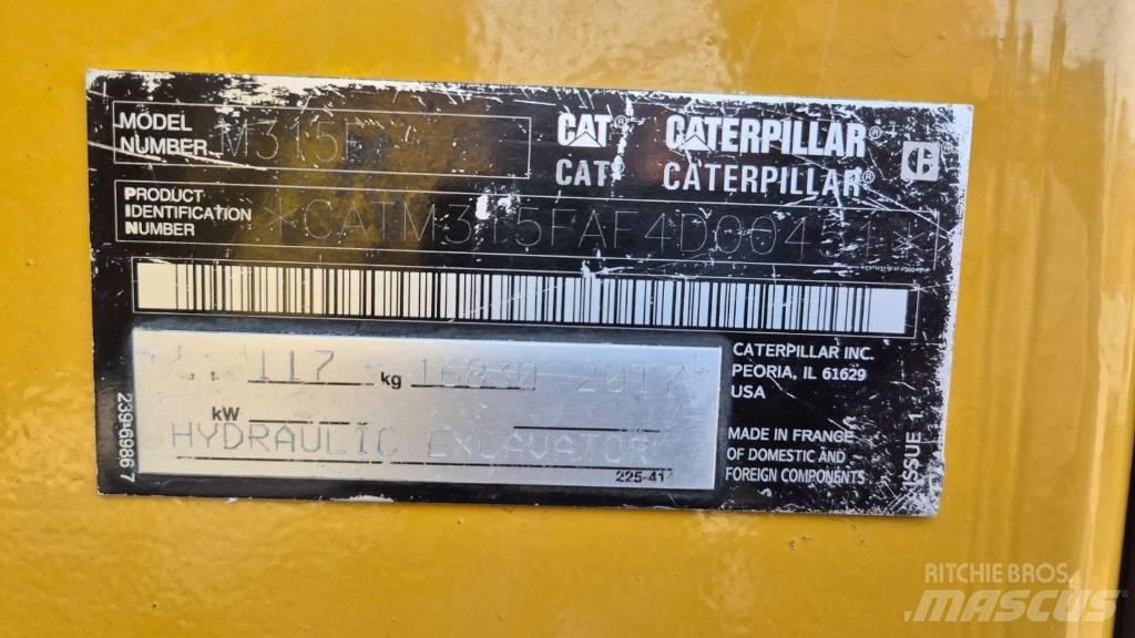CAT M 315 F Escavatori gommati
