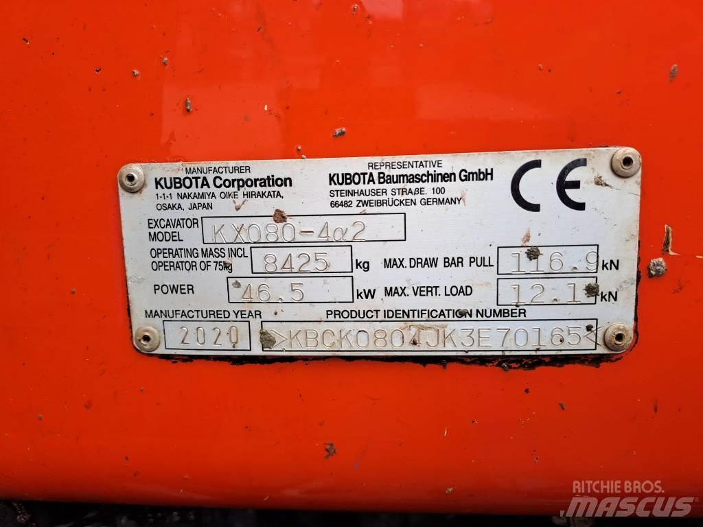 Kubota KX 080-4 Escavatori medi 7t - 12t