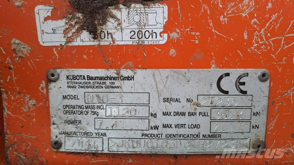 Kubota U 10-3 Miniescavatori