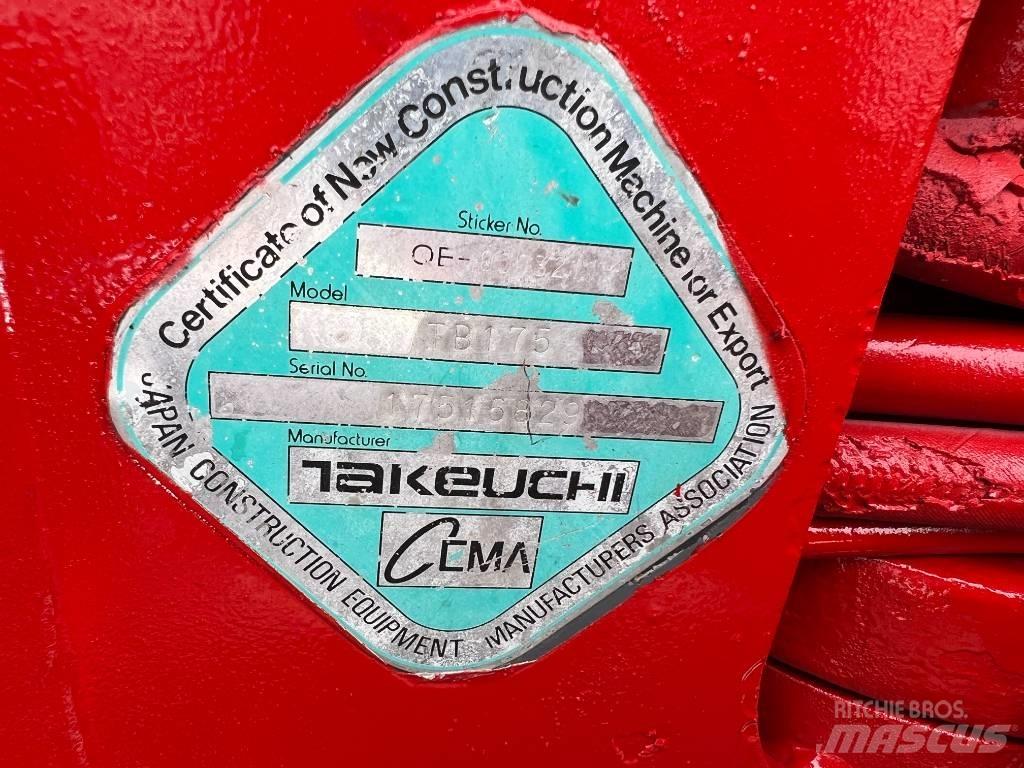 Takeuchi TB175 Escavatori medi 7t - 12t
