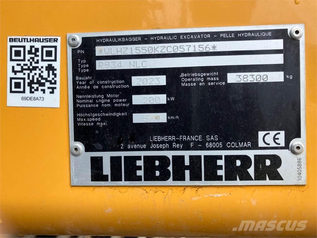 Liebherr R934 Escavatori cingolati