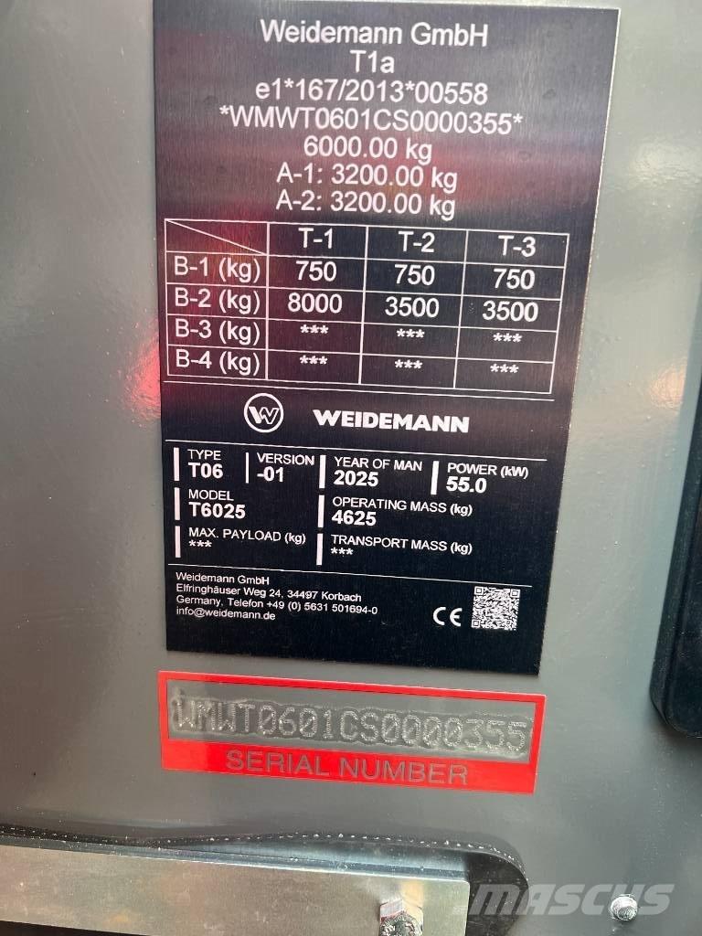 Weidemann T6025 Pale gommate telescopiche