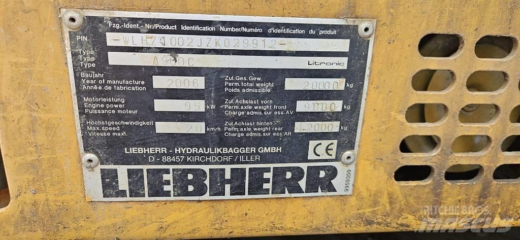 Liebherr A 900 C Escavatori gommati