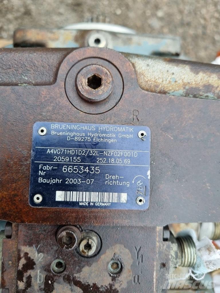 Hydromatik A4VG71HD Componenti idrauliche