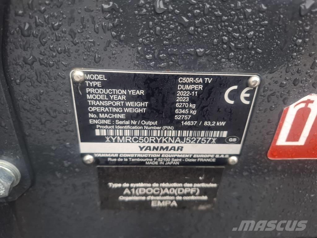 Yanmar C 50 R-5A Dumper cingolati