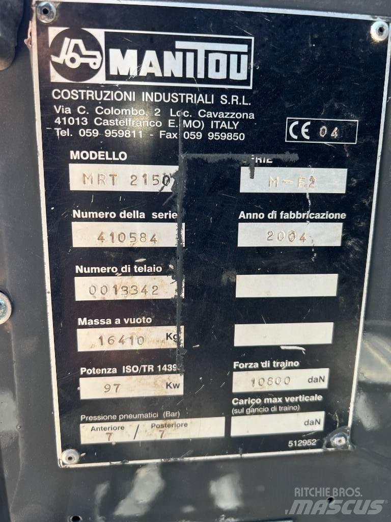 Manitou MRT 2150 Sollevatori telescopici