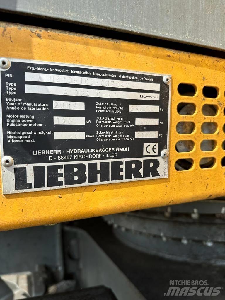 Liebherr A 924C-HD Escavatori gommati
