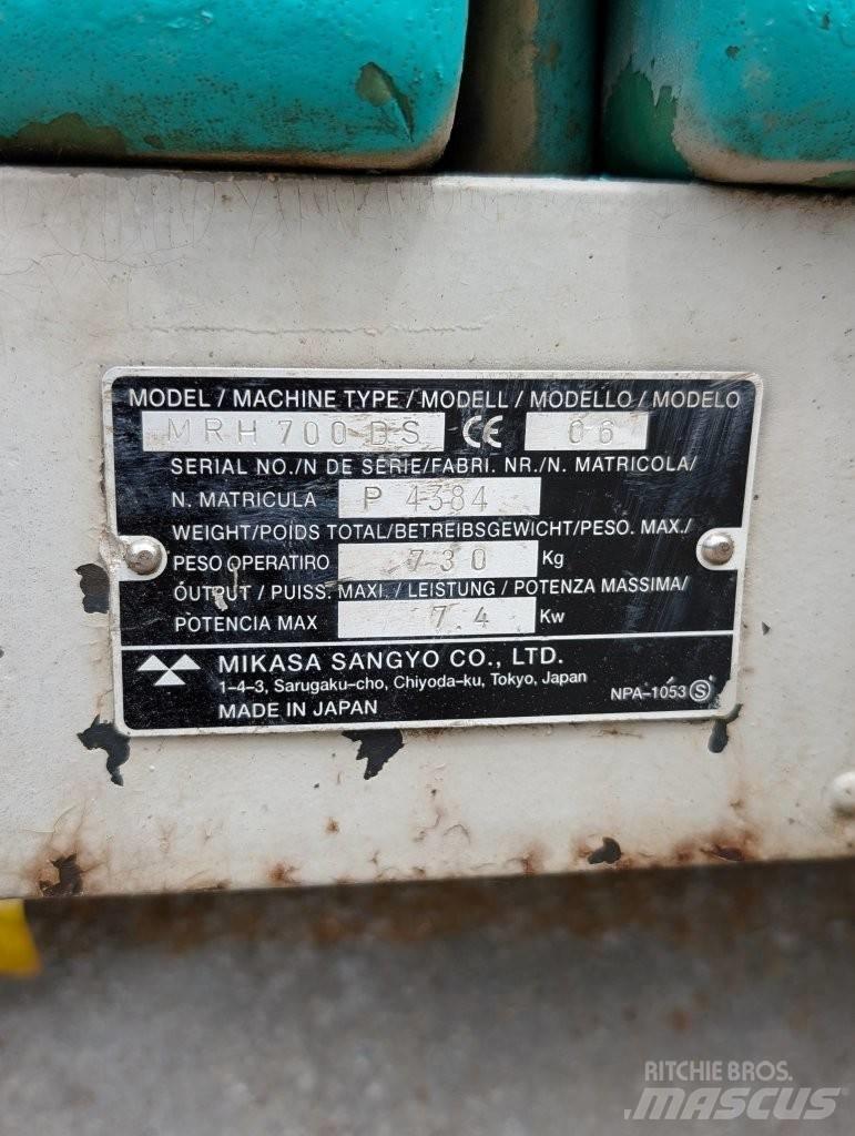 Mikasa MRH 700 DS Compattatori da suolo