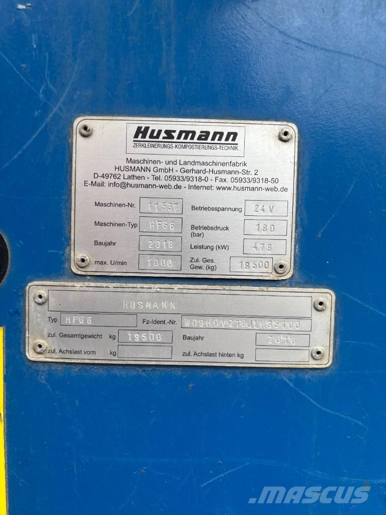 Husmann HFG 6 Trituratori di rifiuti