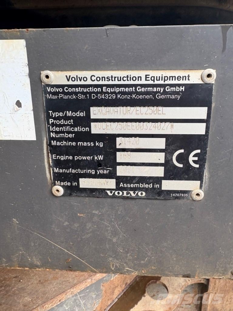 Volvo EC 250 EL Escavatori cingolati