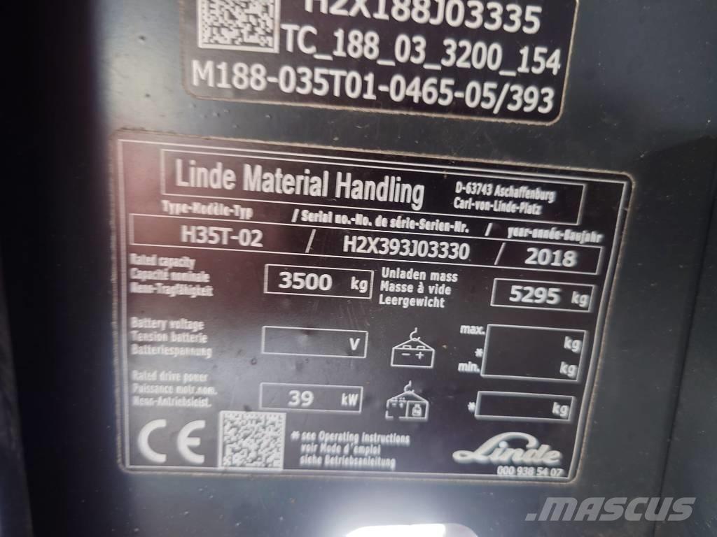 Linde H35T/393-02 Carrelli elevatori GPL