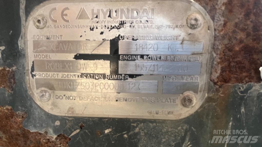 Hyundai Robex 170w-9 Escavatori gommati